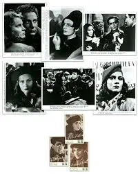 A series of photographs showing the faces of actors.