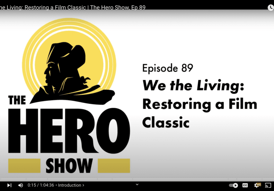 A hero show episode with the title and logo.